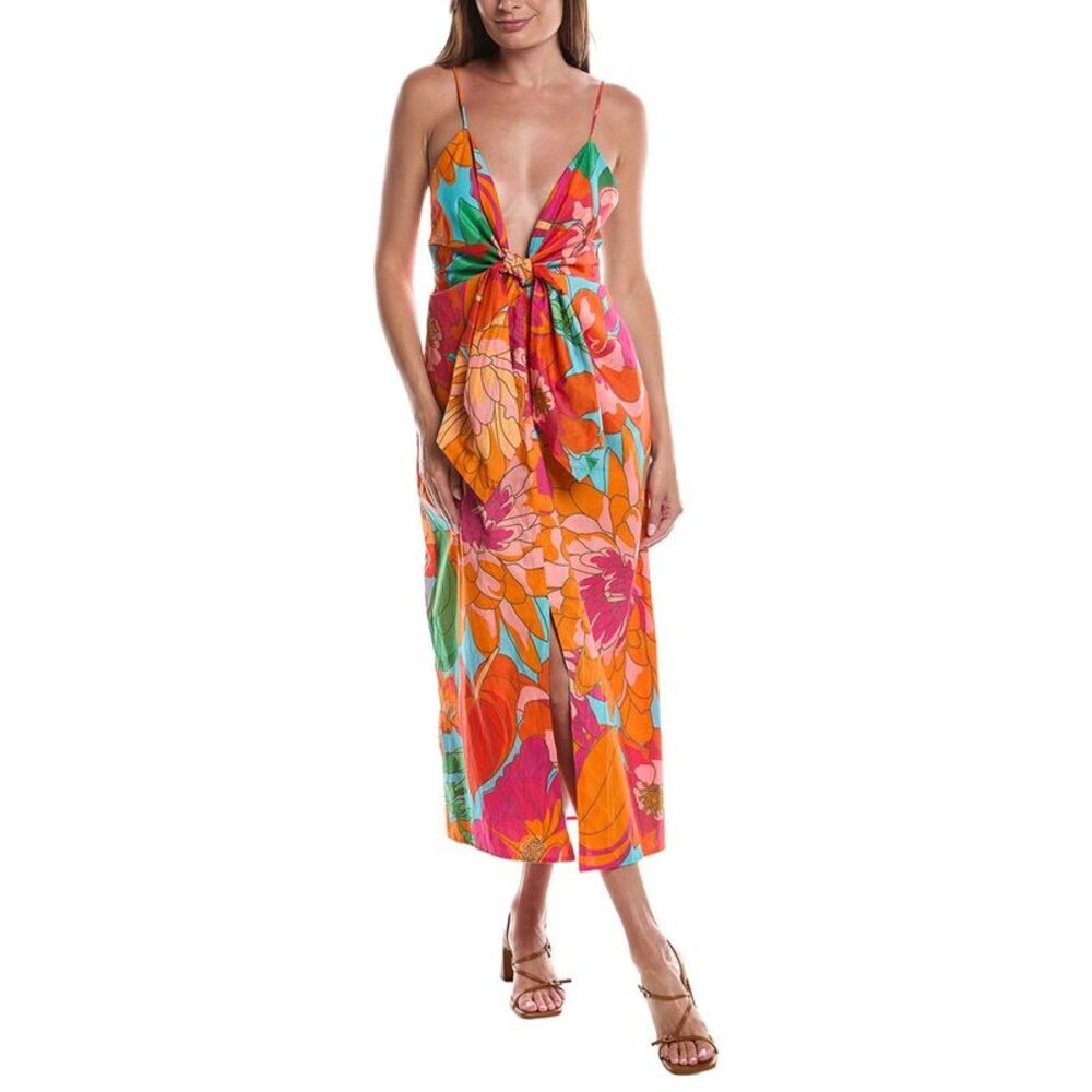 Farm Rio Womens Spring Affair Midi Dress